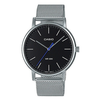 CASIO Quartz Waterproof Mens Silver Analog MTP-E171M-1EVDF