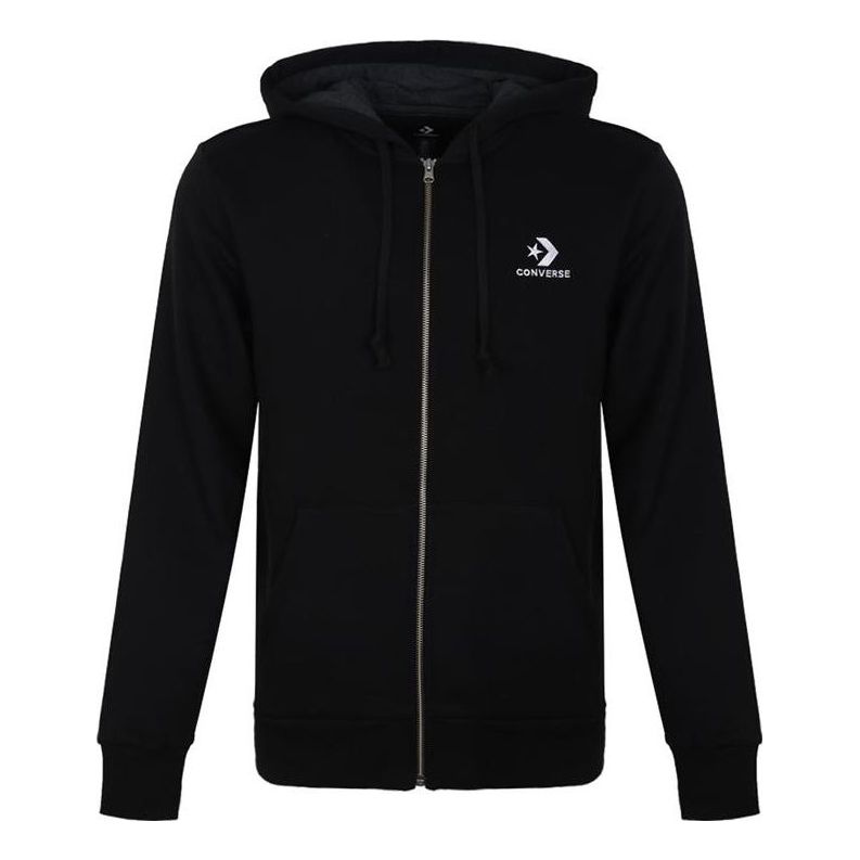 Converse Star Chevron Hooded Full Zip Jacket Asia Sizing 'Black' 10008813-A01