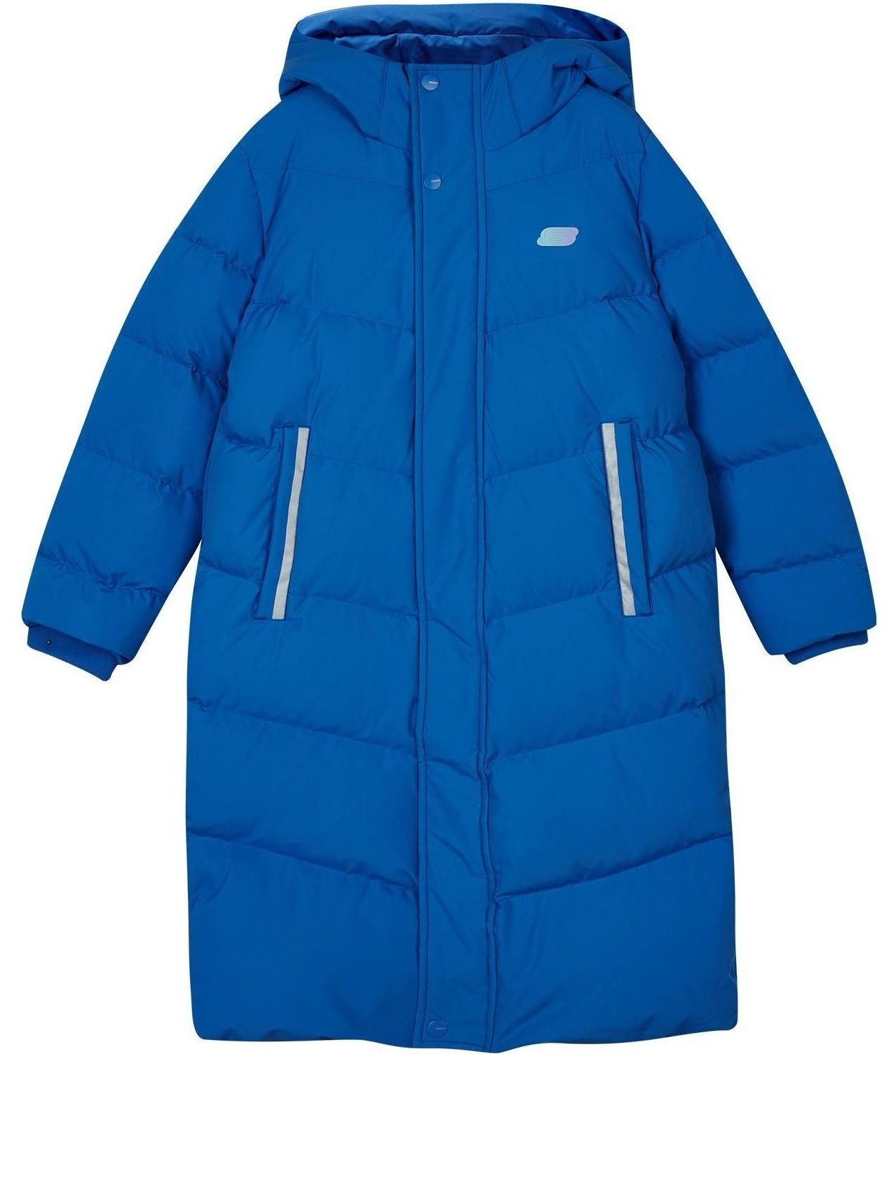 (GS) Skechers Long Down Jacket 'Blue' P423K027-004Q