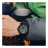 CASIO Waterproof Sports Shockproof Solar Powered Mens Dark Green Analog/Digital Combo PRW-61Y-3JF