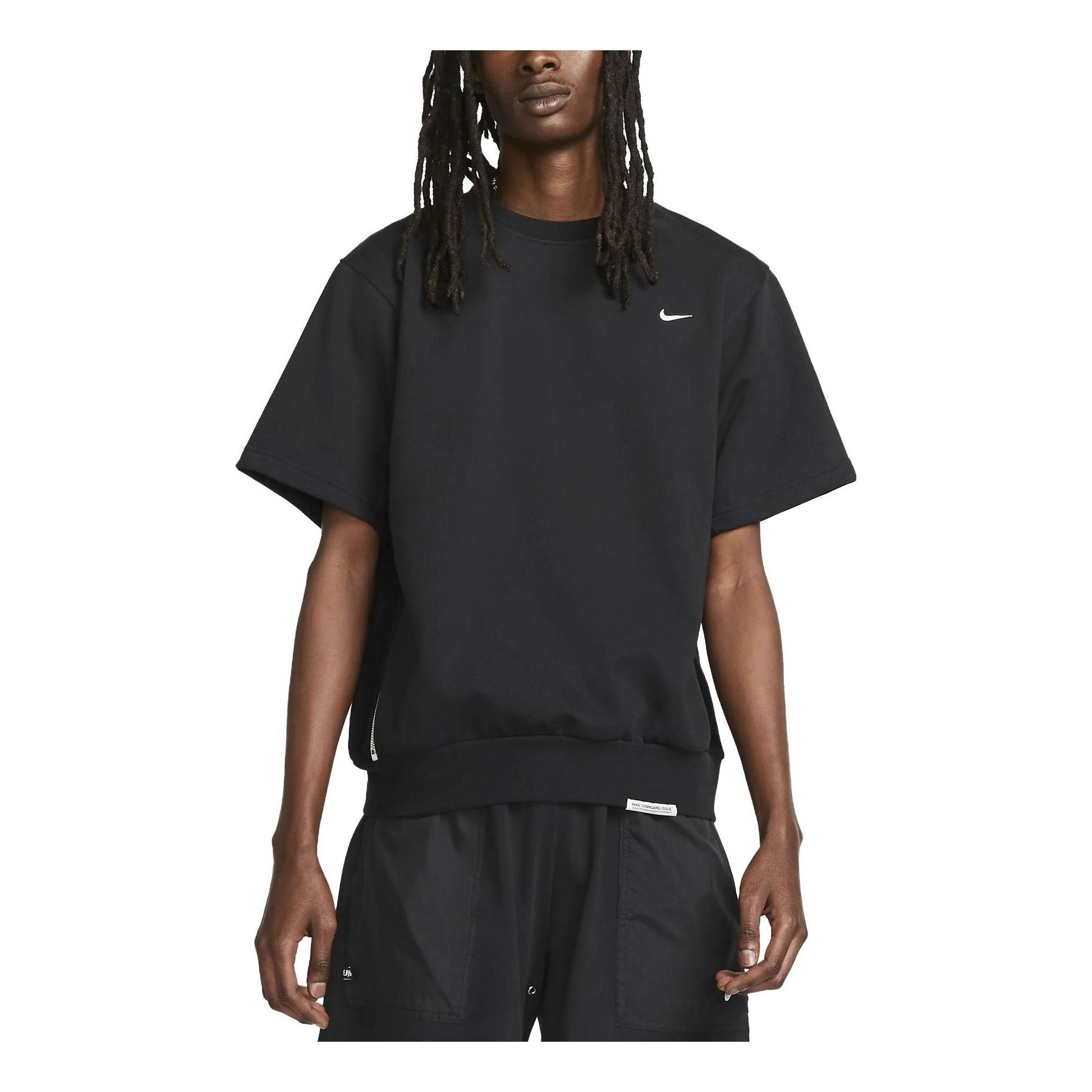 Nike Dry Fit Standard Issue Short Sleeve Basketball Crew 'Black' DX0328-010