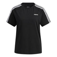 (WMNS) adidas neo Esntl3s Tee Sports Short Sleeve Black H65454