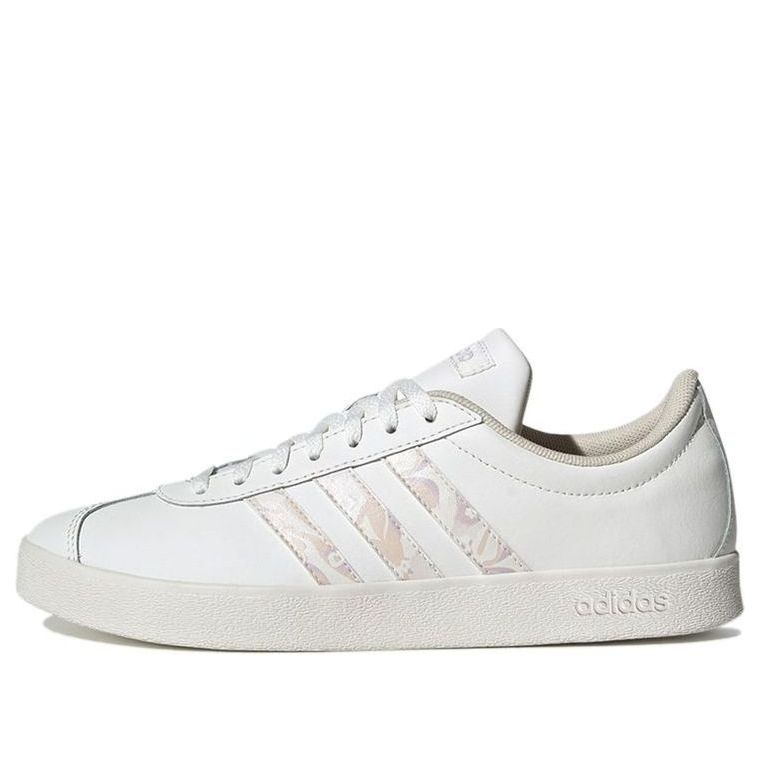 (WMNS) adidas VL Court 2.0 'White Linen' EF0021