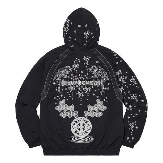 Supreme AOI Glow-In-the-Dark Track Jacket 'Black White' SUP-SS22-167