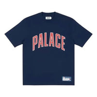 PALACE Sportini Navy Classic Large Logo Round Neck Short Sleeve Unisex Blue P20ES072
