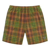Supreme SS19 Plaid Velour Short Velvet Shorts Unisex Brown SUP-SS19-10302