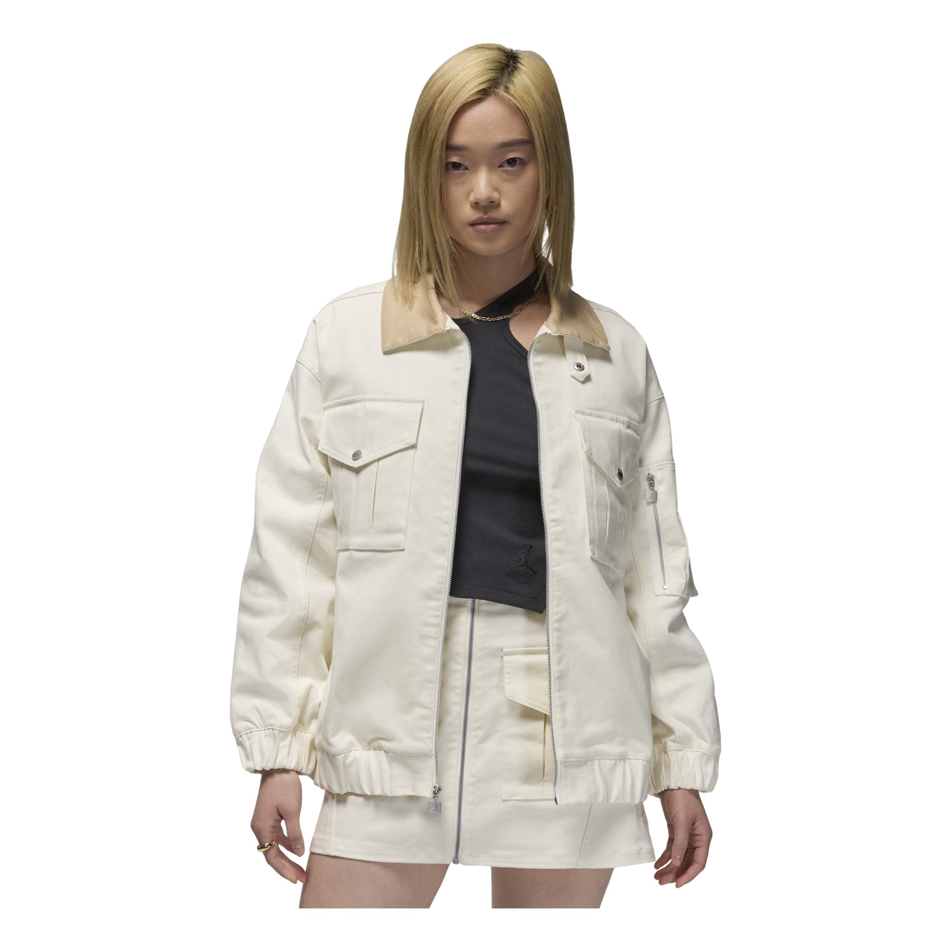 (WMNS) Air Jordan Renegade Jacket Asia Sizing 'Sail Brown' FN5675-133