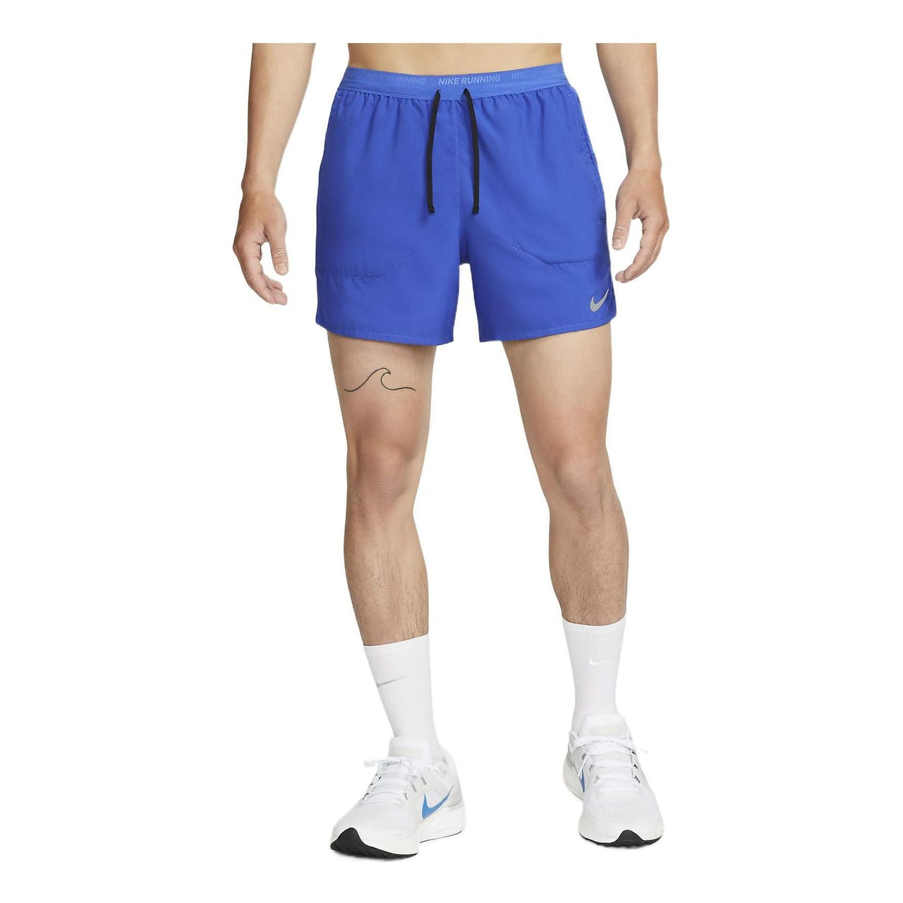 Men's Nike Solid Color Logo Printing Casual Sports Shorts Blue DM4756-480