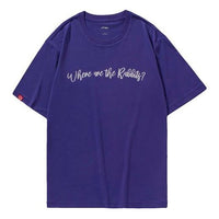 Li-Ning CF Series Printing Short Sleeve Unisex Purple AHSP717-4