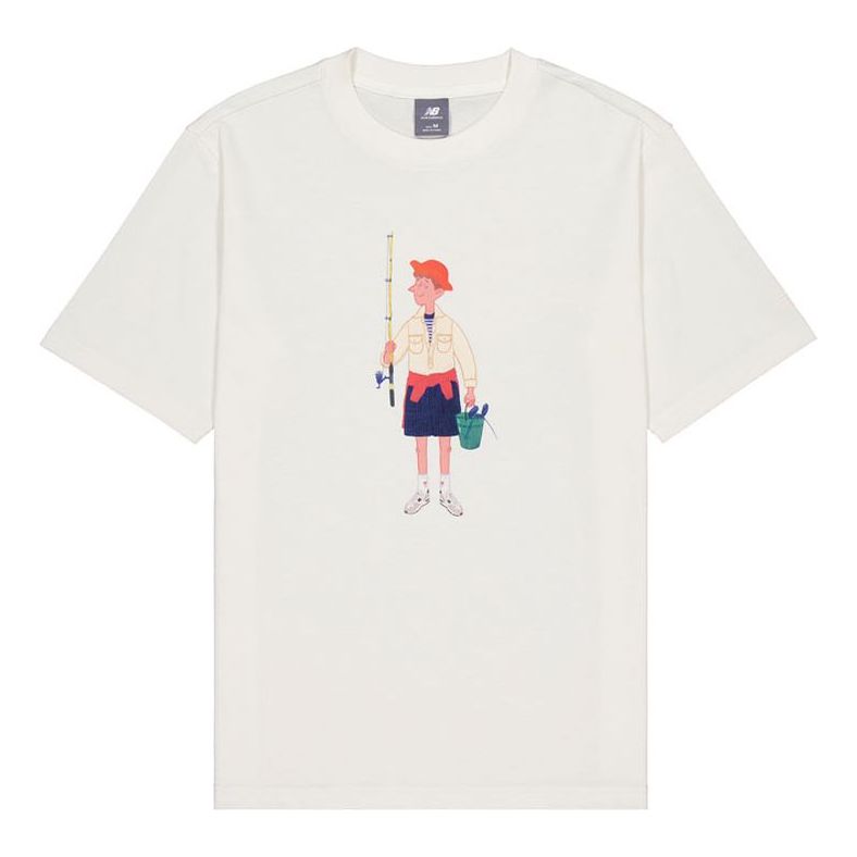 New Balance x Mr. Slowboy Graphic T-shirt Asia Sizing 'Ivory' NEE28073-IV