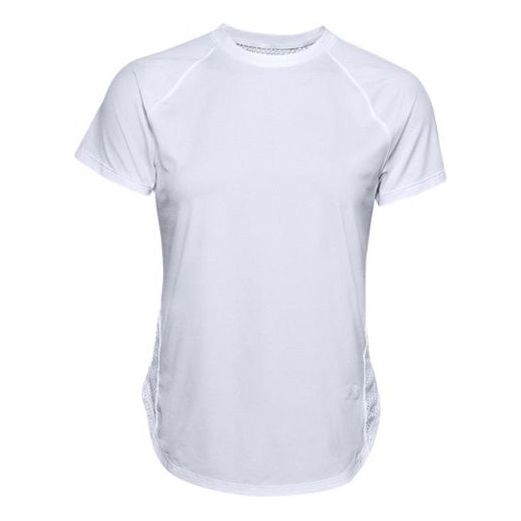 (WMNS) Under Armour Training Sports Short Sleeve White 1356300-100