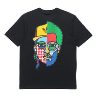 adidas originals Artist Tee Ss Back Printing Casual Round Neck Short Sleeve Black HA4690