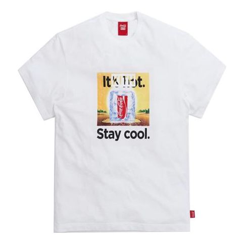 KITH x Coca Cola Crossover Stay Cool Vintage Short Sleeve Unisex White KH3863-101
