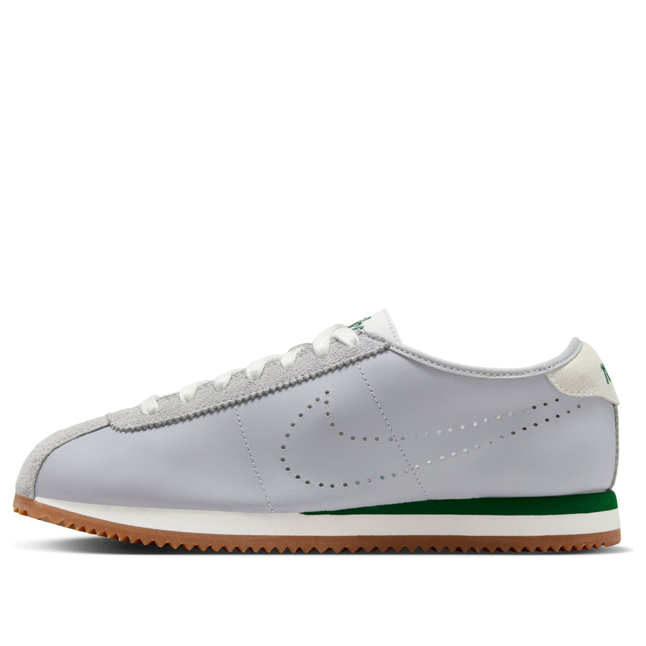 (WMNS) Nike Cortez Leather 'Wolf Grey Summit White Green Gum' HQ1841-001