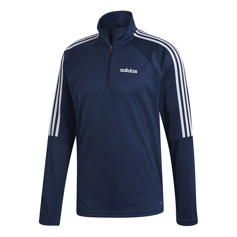 adidas Running Training Half Zipper Collar Jacket Men Blue DY3146
