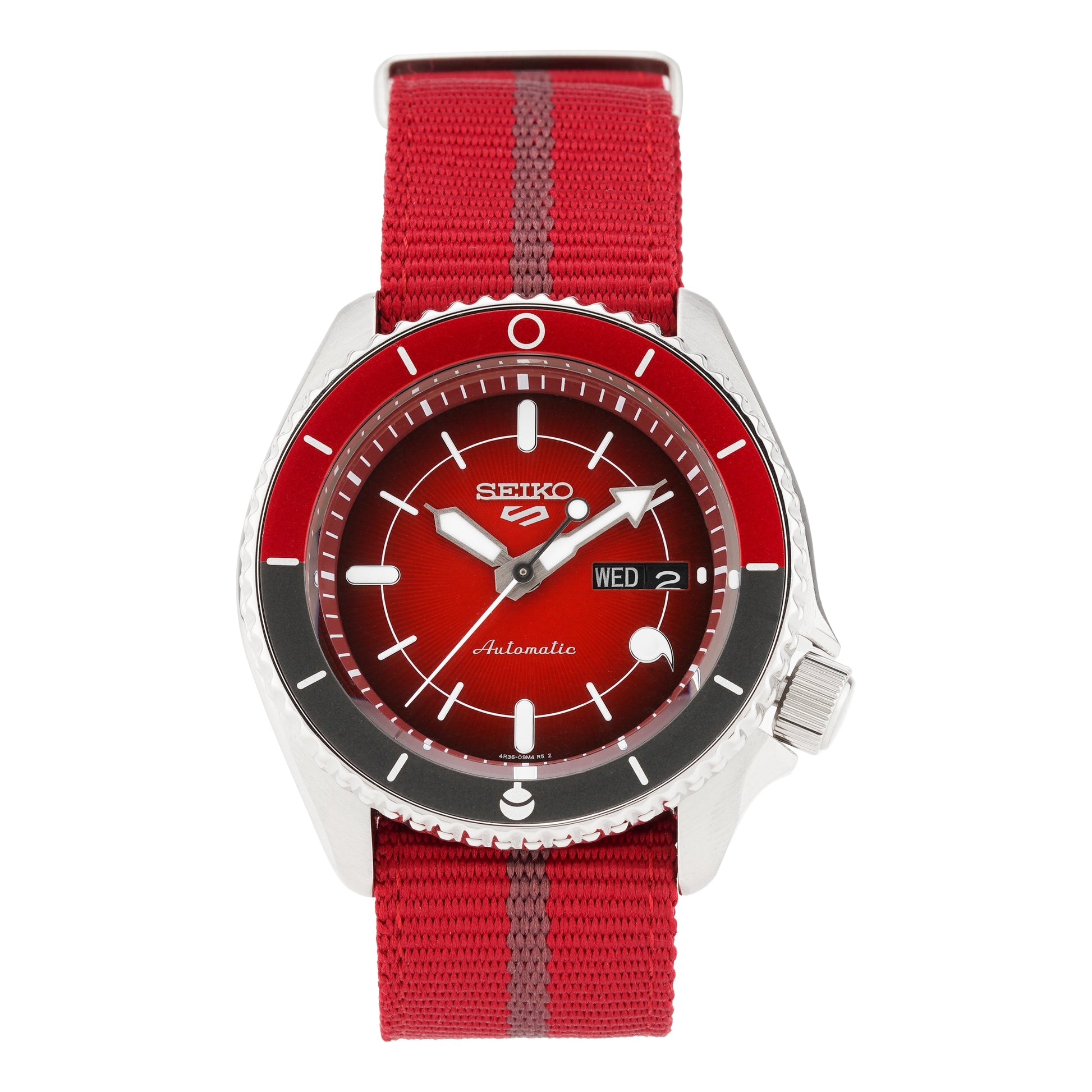SEIKO Naruto Series Limited Crossover Mechanical Watch Red SBSA089