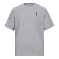 Men's KENZO Large Round Neck Short Sleeve Gray FA65TS0544SK-94
