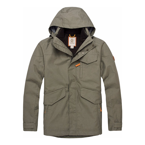 Men's Timberland Solid Color Stay Warm Jacket Gray Green A1GF1C24