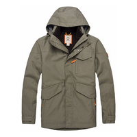 Men's Timberland Solid Color Stay Warm Jacket Gray Green A1GF1C24