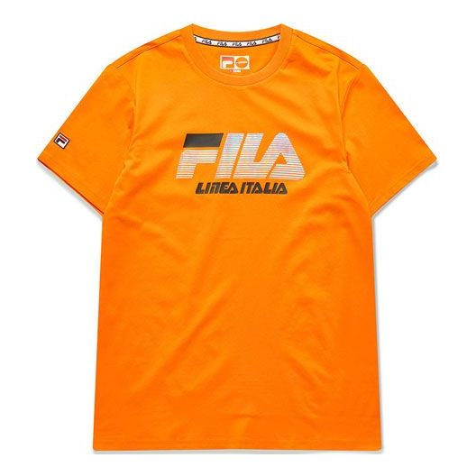 FILA FUSION Basic Round Neck Short Sleeve Unisex Orange T11M026101F-OG