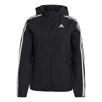 (WMNS) adidas Windbreaker Jacket Asia Sizing 'Black White' GQ0565