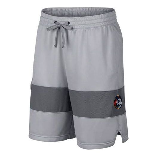 Nike Kd Contrasting Colors Quick Dry Sports Basketball Shorts Gray AT3186-012