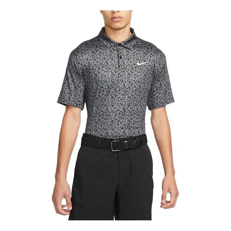 Nike Golf Dri-Fit Tour Micro Camo Shirt 'Iron Grey' DR5306-068