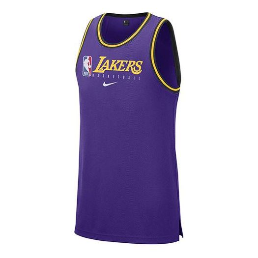 Nike NBA Basketball Sports Vest Lakers Purple BQ9343-504