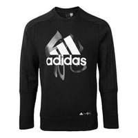 adidas Round Neck Pullover Stay Warm Athleisure Casual Sports Black EA2107