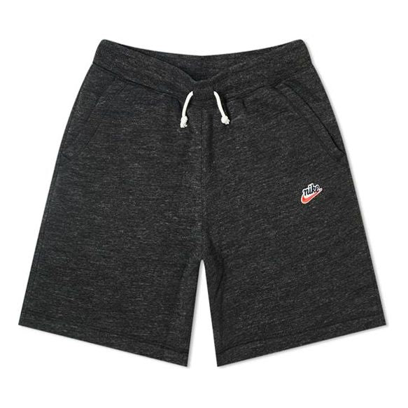 Nike Heritage Short Small Logo Drawstring Sports Shorts Black CJ5463-011