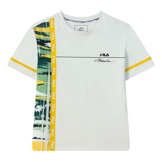 (WMNS) FILA x 3.1phillip lim Logo Printing Round-neck Tee White F11W126101F-IV