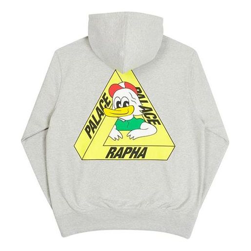 PALACE x Rapha Co-branded Off Bike Hooded Sweater Unisex Grey P19HD083