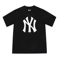MLB New York Yankees Big Logo Round Neck Short Sleeve Unisex Black 31TS03031-50L