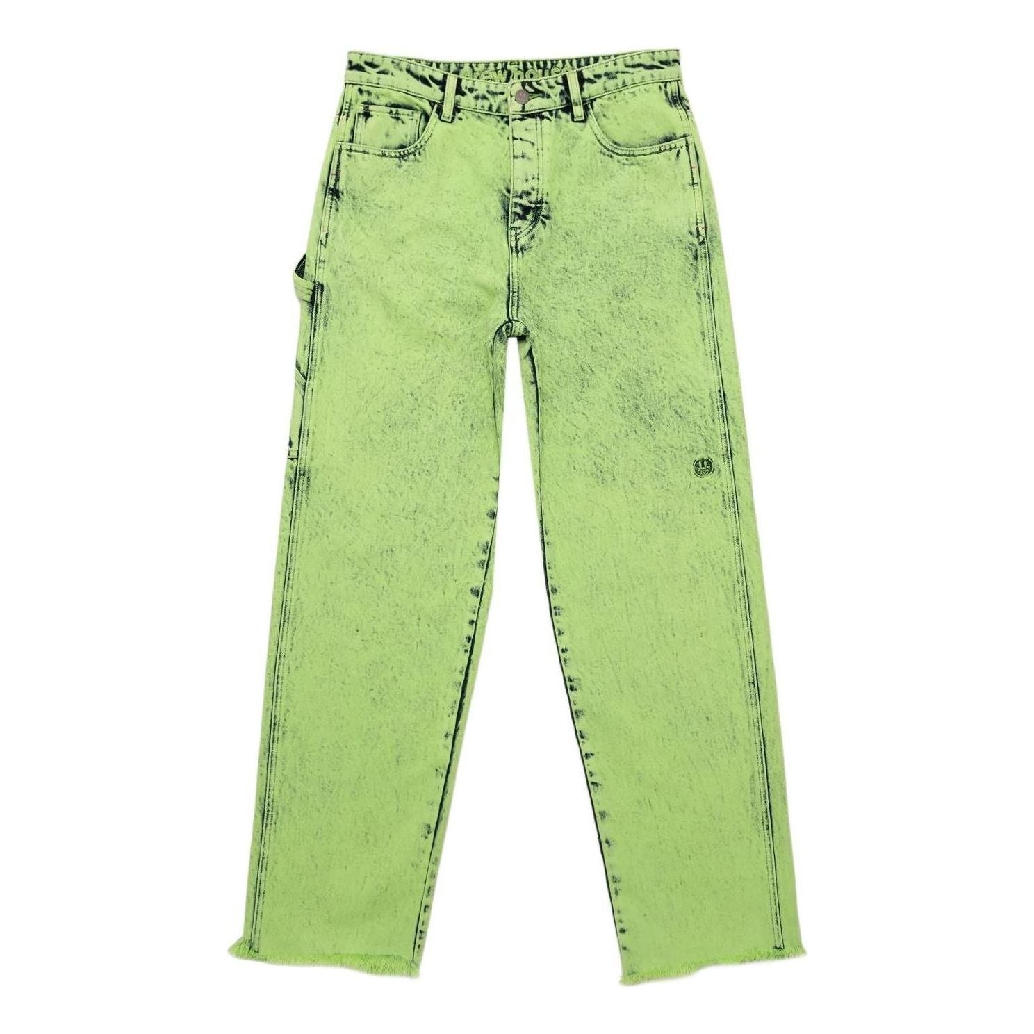 Drew House Carpenter Jeans 'Painted Lime' DR-SS22-139