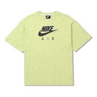 (WMNS) Nike Air Alphabet Logo Printing Sports Short Sleeve Yellow CJ3106-367