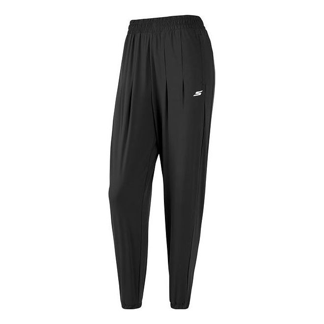 (WMNS) Skechers Logo Printed Pants 'Black White' P223W072-0018