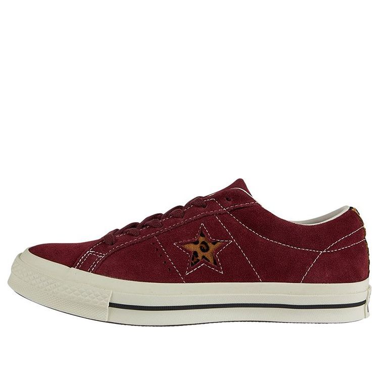 Converse One Star OX Non-Slip Wear-resistant Low Tops Casual Skateboarding Shoes Red 163057C