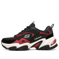 (WMNS) Skechers Stamina V2 Low-Top Running Shoes Black/Red 66666343-BKRD