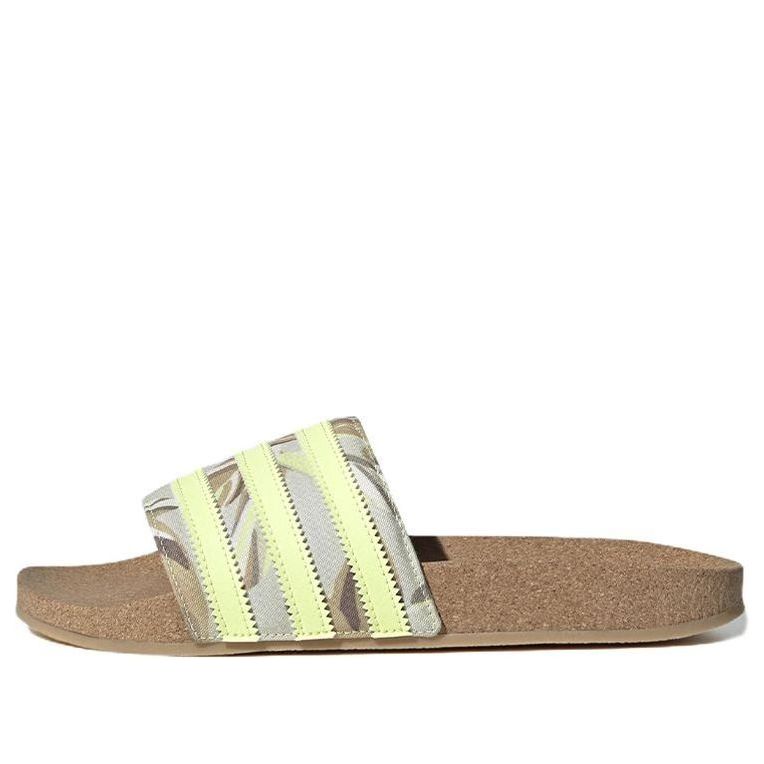 (WMNS) adidas Originals Adilette Cork 'Yellow' HQ1134