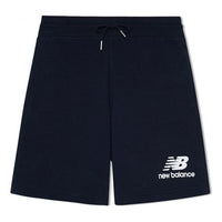 New Balance Essentials Stacked Logo Shorts Asia Sizing 'Navy' AMS03558-ECL