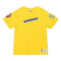 Mitchell & Ness x NBA T-shirt 'Golden State Warriors' TCRW4852-GSWYYPPPGOLD