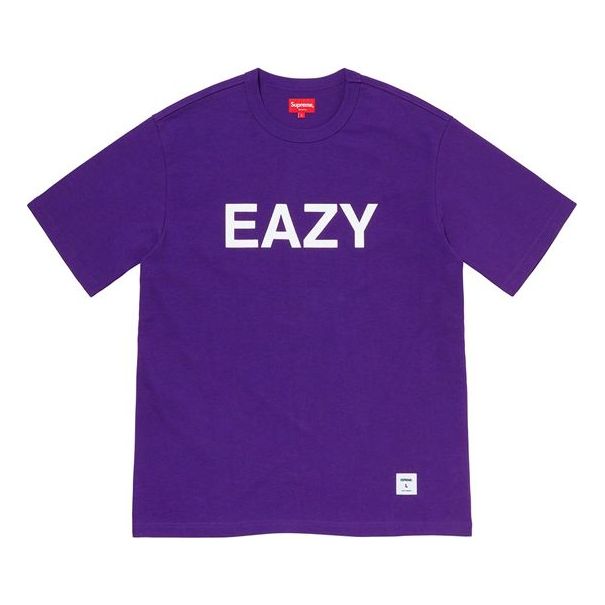 Supreme SS20 Week 1 Eazy S/S Top Alphabet Short Sleeve Unisex Purple SUP-SS20-225