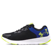 (GS) Under Armour Charged Pursuit 2 Big 'Black Blue' 3024484-003