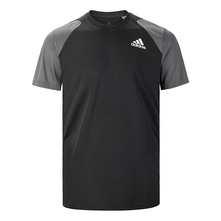 adidas Tennis Casual Sports Round Neck Short Sleeve Black GL5453