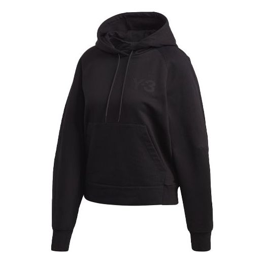 (WMNS) Y-3 Casual Round Neck Cotton Long Sleeves Hoodie Black FN3468