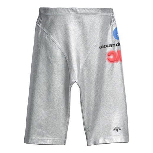 (WMNS) adidas originals x ALEXANDER WANG Shorts Silver FI6965