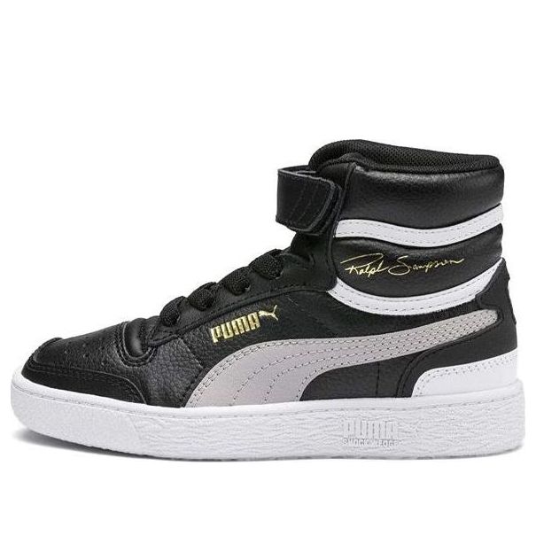 (PS) PUMA Ralph Sampson Mid V Ps Sneakers Black/White 370927-01