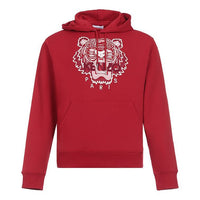 Men's KENZO Tiger Head Embroidered Cotton Sports Red FA65SW3104XA-22