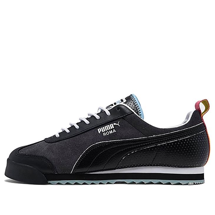 PUMA Roma Fairgrounds Casual Kids' Black/White/Blue Low sneakers 375462-01