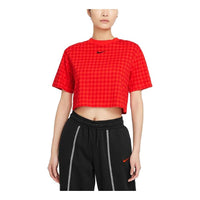 (WMNS) Nike Sportswear Icon Clash Leisure Sports Short Sleeve Red DD5034-673